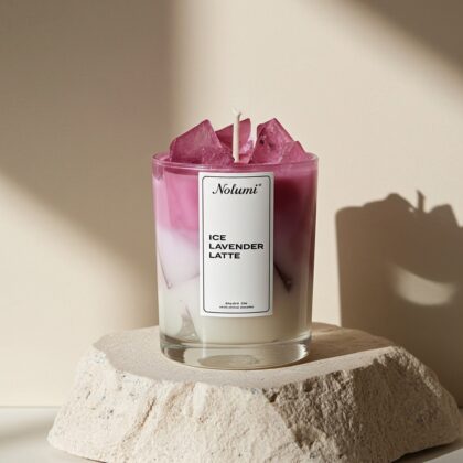 El Yapımı Ice Lavanta Latte Kokulu Mum